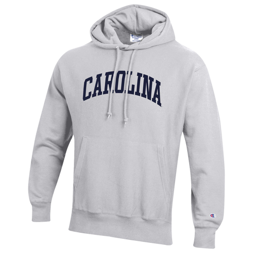 Champion Mens North Carolina Tar Heels NCAA Wordmark Hoodie - - Silver Grey Heather