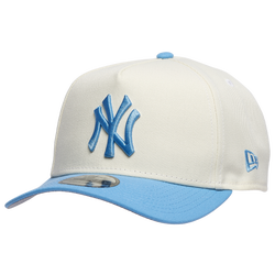 Adult - New Era Yankees 9Forty A-Frame Cap  - Silver/Carolina