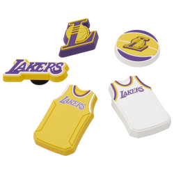 Youth - Crocs Jibbitz Los Angeles Lakers 5 Pack - Multi/Multi