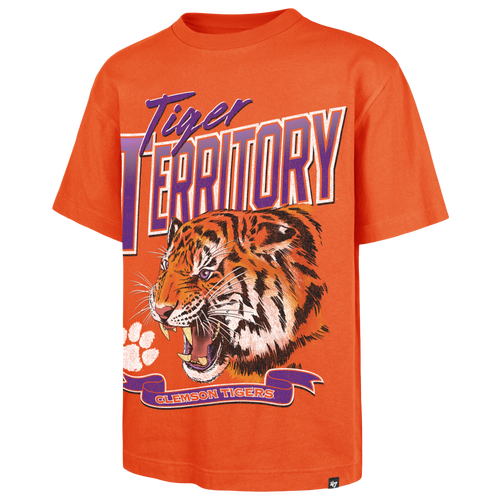 47 Brand Mens Clemson Tigers Wild Short Sleeve T-Shirt - - Orange