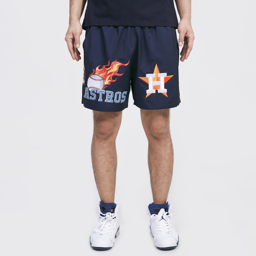 

Pro Standard Mens Pro Standard Astros Chrome Woven Shorts - Mens Navy/Navy Size M