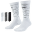 Nike 3 Pack Dri-FIT Plus Quarter Socks - Men's White/Carbon Grey