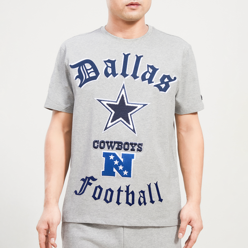 Dallas Cowboys Men's Trip Wordmark Grey T-Shirt