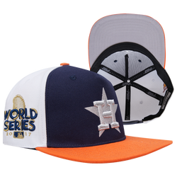 Adult - Pro Standard Astros Chrome Wool Snapback - Midnight Navy/Orange