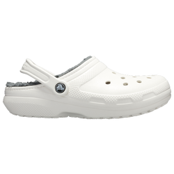 Women's - Crocs Classic Lined Clogs  - White/Grey