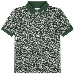 Boys' Grade School - Lacoste Tossed Croc Polo - Green/Green