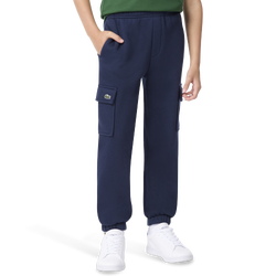 Boys' Grade School - Lacoste Cargo Fleece Pant - Navy/Navy