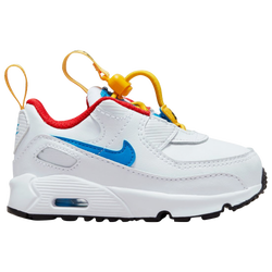 Garçons, bambin - Nike Air Max 90 - Blanc/Bleu photo/Or universitaire