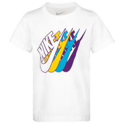 Boys' Toddler - Nike Futura Repeat SS T-Shirt - White/University Gold