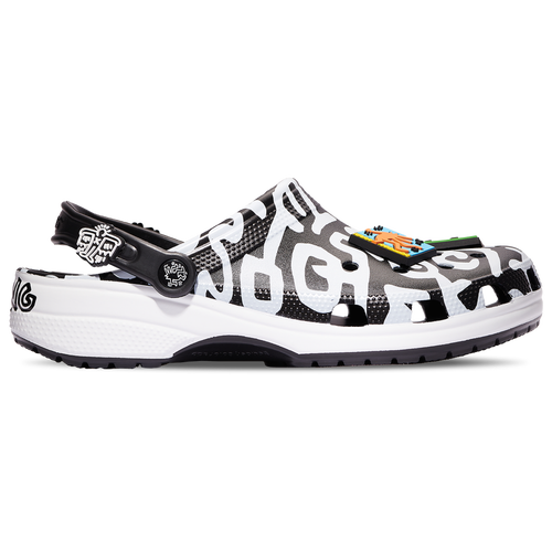 

Crocs Mens Crocs Keith Haring Classic Clogs - Mens Shoes Black/Multi/White Size 10.0
