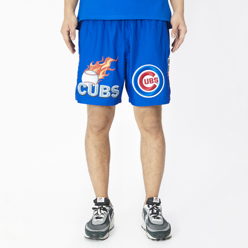 

Pro Standard Mens Pro Standard Cubs Chrome Woven Shorts - Mens Blue/Blue Size L