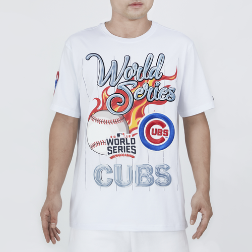 

Pro Standard Mens Pro Standard Cubs Chrome T-Shirt - Mens White/Blue Size XL
