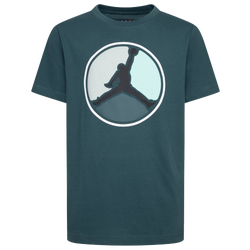 Boys' Grade School - Jordan Air Jordan HBR Ring Short Sleeve T-Shirt - Oxidized Green/Black