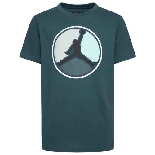 BOYS - Jordan Air Jordan HBR Ring Short Sleeve T-Shirt - Oxidized Green/Black