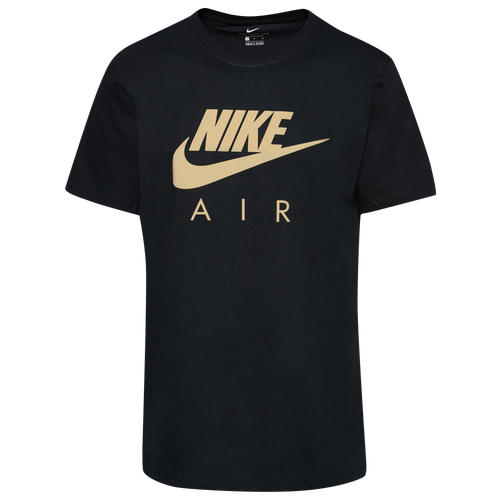 

Nike Mens Nike Air Reflective T-Shirt - Mens Black/Gold Size S