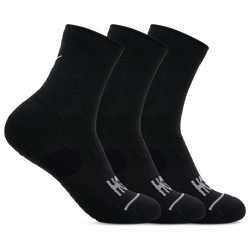 Adult - HOKA Quarter Run Sock 3 Pack - Black/Black/Black