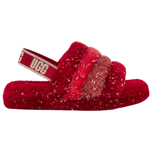 

UGG Girls UGG Fluff Yeah Slide - Girls' Grade School Shoes Red/Red Size 4.0