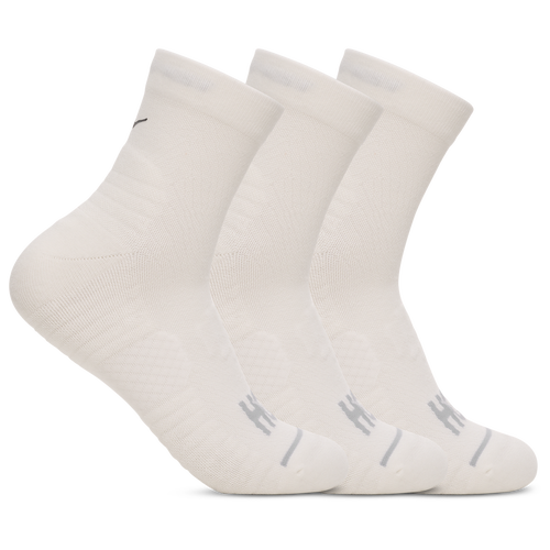 Womens HOKA Quarter Run Sock 3 Pack - Adult - White / White / White