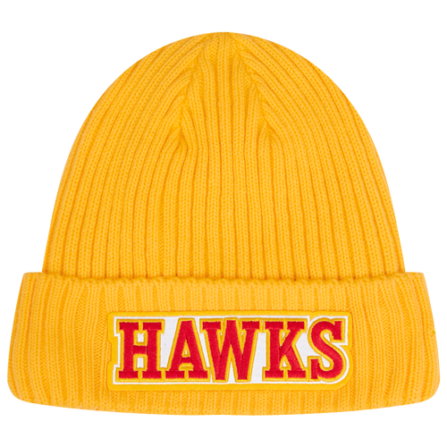 

Pro Standard Mens Pro Standard Hawks Classic Core Beanie - Mens Yellow/Red Size One Size