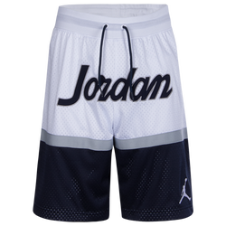 Boys' Grade School - Jordan Block Mesh Shorts - White/Blue