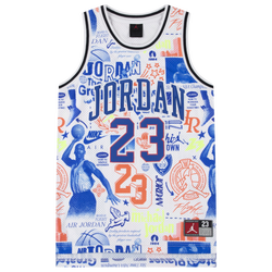 Boys' Grade School - Jordan Jordan 23 AOP Super Splash Jersey - Game Royal/Red