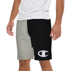 Mens - Champion Reverse Weave Colorblock Cut Off Shorts - Black/Oxford Grey/White