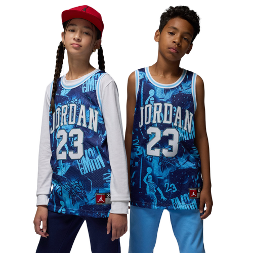 BOYS - Jordan AJ 23 AOP Jersey - Blue Void