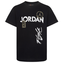 Boys' Grade School - Jordan AJ4 Flight Fleet Short Sleeve T-Shirt - Black