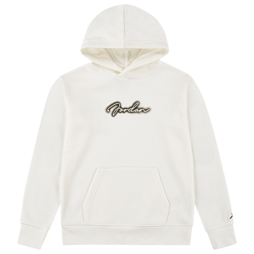 Boys Jordan MVP Hoodie - Boys' Grade School White/Black Size S