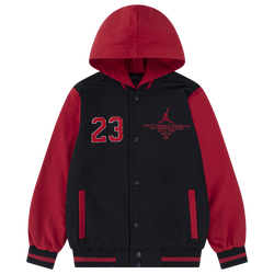 Boys' Grade School - Jordan French Terry Bomber - Black/Red