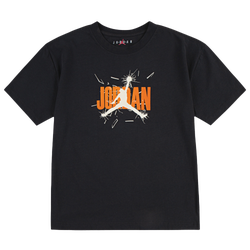 Boys' Grade School - Jordan 85 Shatter Short Sleeve T-Shirt - Black/Orange