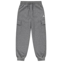 Boys' Grade School - Jordan Brooklyn Fleece Cargo Pants - Gray