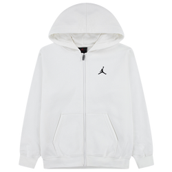 Boys' Grade School - Jordan Brooklyn Full-Zip Fleece - White
