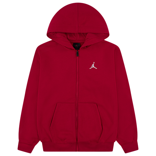 Jordan Big Boys Mj Brooklyn Full-zip Hoodie In Red