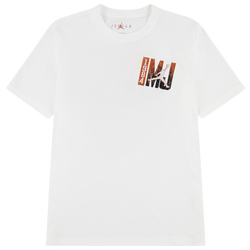 Boys' Grade School - Jordan Jumpman Back Short Sleeve T-Shirt - White/Orange