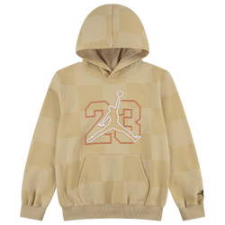 Boys' Grade School - Jordan Deep Dish Pullover Hoodie - Beige