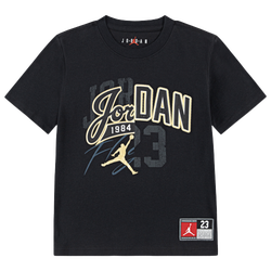 Boys' Grade School - Jordan Varsity Split T-Shirt - Metallic Gold/Black