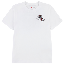 Boys' Grade School - Jordan Has Landed Short Sleeve T-Shirt - White/Red