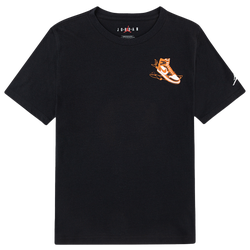 Boys' Grade School - Jordan Has Landed Short Sleeve T-Shirt - Black/Red