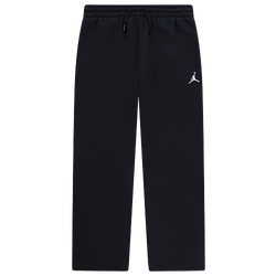 Boys' Grade School - Jordan Brooklyn Open Hem Fleece Pants - Black