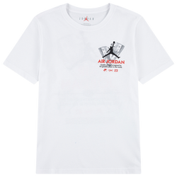 Boys' Grade School - Jordan AJ5 Fire Red Tour Short Sleeve T-Shirt - Black/White