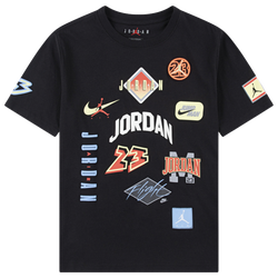 Boys' Grade School - Jordan Dynasty Patch T-Shirt - Black/Black