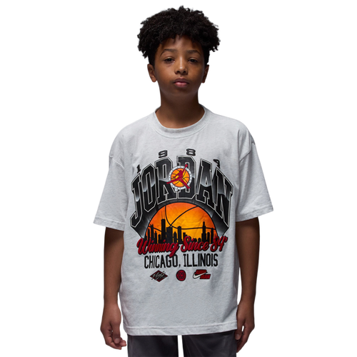 Jordan Boys   Skyline Wins T-shirt In Silver