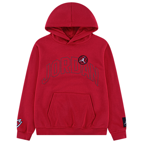 BOYS - Jordan Dynasty Fleece Pull Over Hoodie - Red