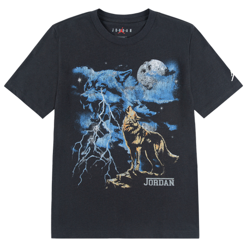 - Jordan Wolf Grey Retro T-Shirt - Off Noir/Wolf Grey