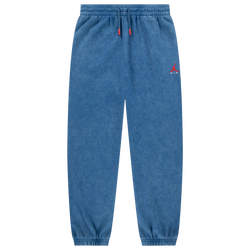 Boys' Grade School - Jordan Brooklyn Washed FT Pants - Blue