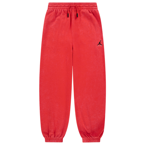 Boys Jordan Brooklyn Washed French Terry Pants - Boys' Grade School Washed Red