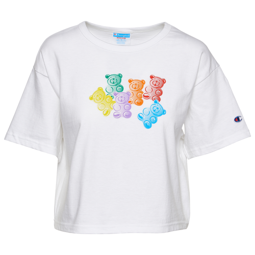 

Champion Womens Champion Heritage Cropped T-Shirt - Womens White Size L