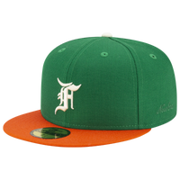 Green/Orange- Ne X Fog Fitted Cap-gn/or