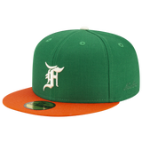 Green/Orange - Ne X Fog Fitted Cap-gn/or
